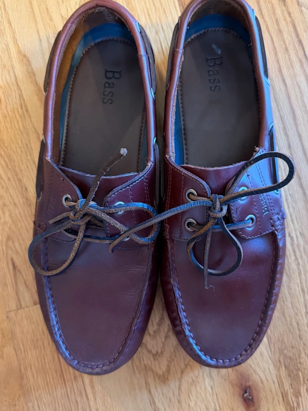 G.H. Bass & Co. Men’s Burgundy Leather Boat Shoes